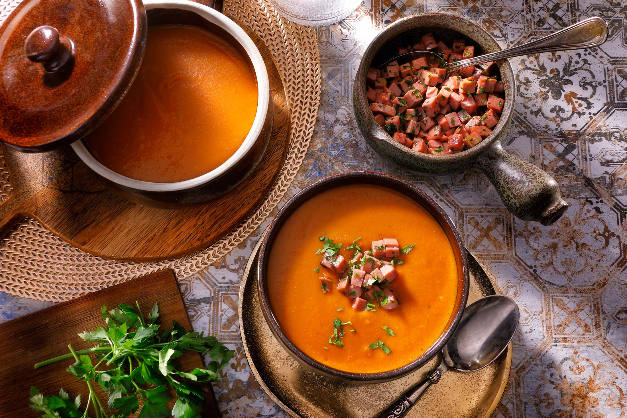 ZWAN - Chicken Luncheon Meat Olives - Turkish Lentil Soup 2200